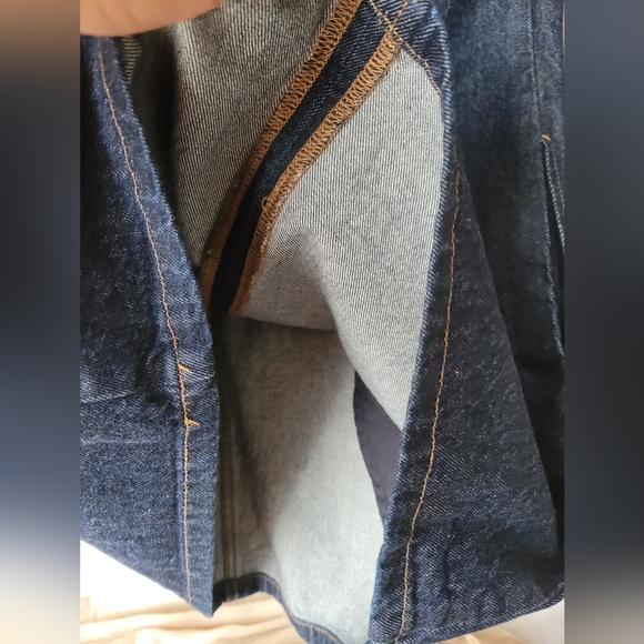 NWT Sz S Abercrombie Dark Denim Shift Mini Dress - Picture 8 of 10